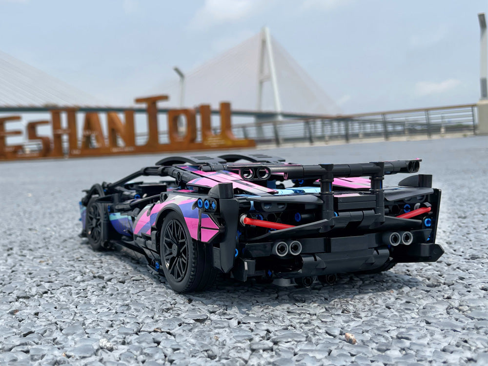 Cyberpunk Lamborghini Building blocks set - 1280 pcs