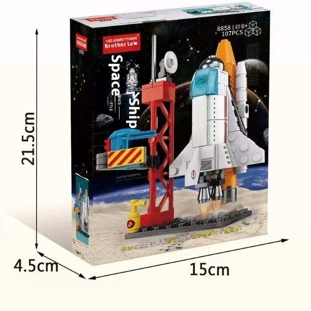 Space Shuttle (Red) - 107 pcs