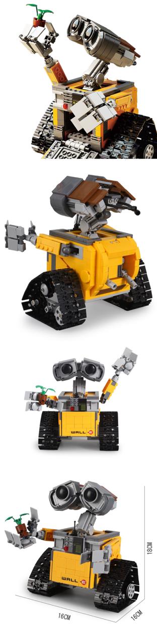 Wall E building blocks set - 687 pcs