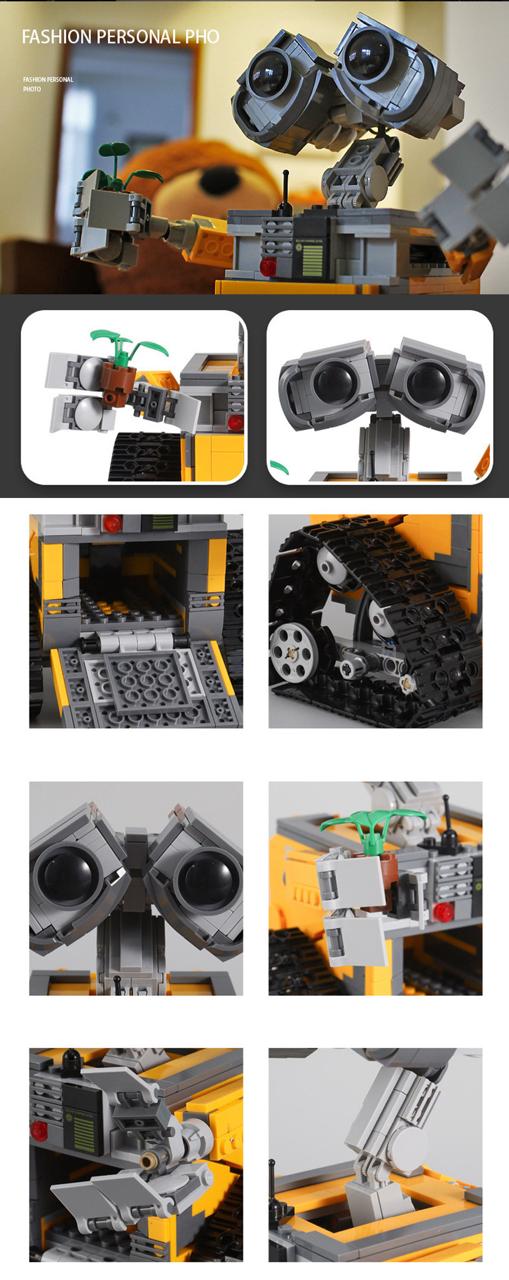 Wall E building blocks set - 687 pcs
