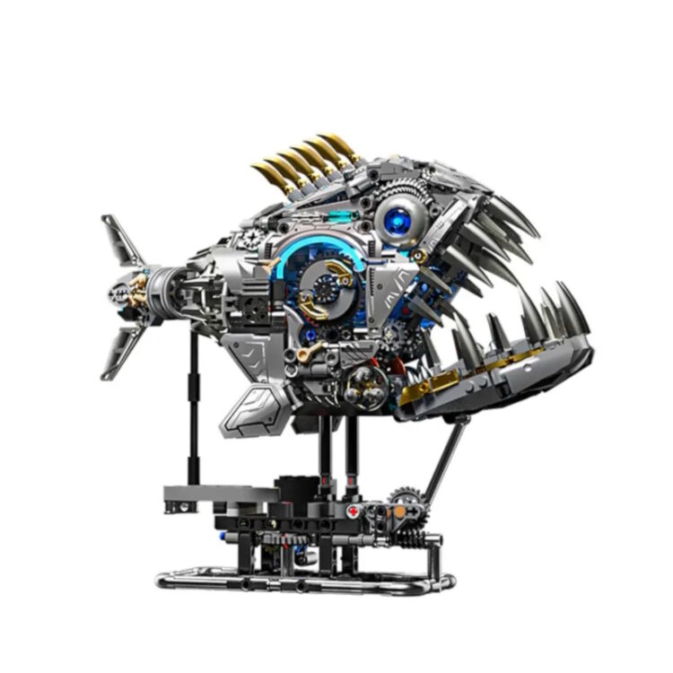 MJI 13092 Mechanical Piranha Building Blocks Set (including motor) - 1085 pcs