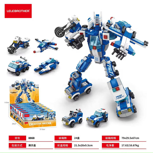 Special Armor Police 6 in one building set — 533 pcs