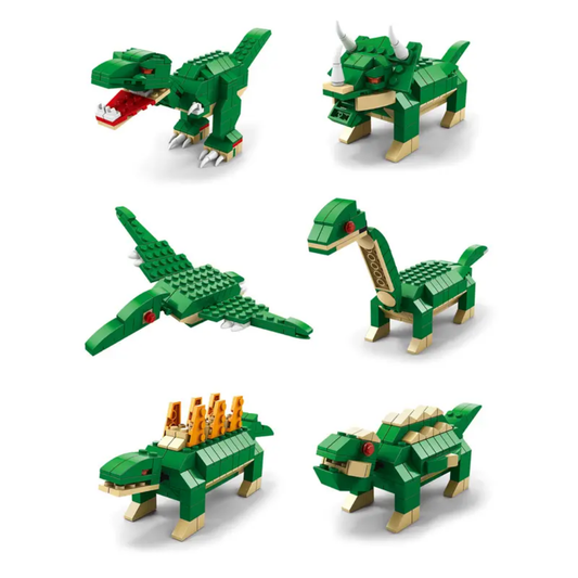 Dinosaurs building blocks (6 in One) - 1000pcs