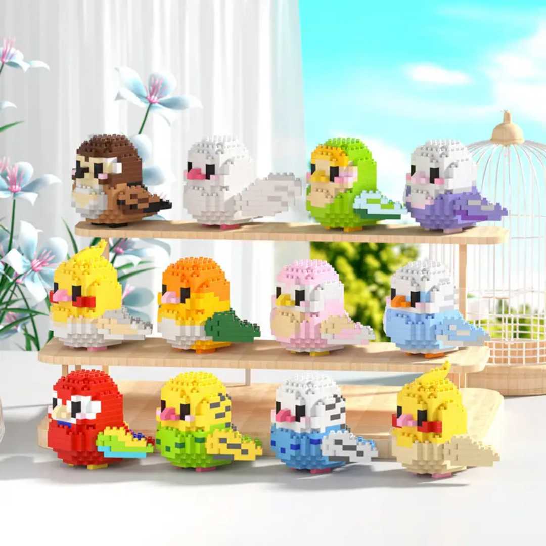 Birds building blocks - Cryptic Crate