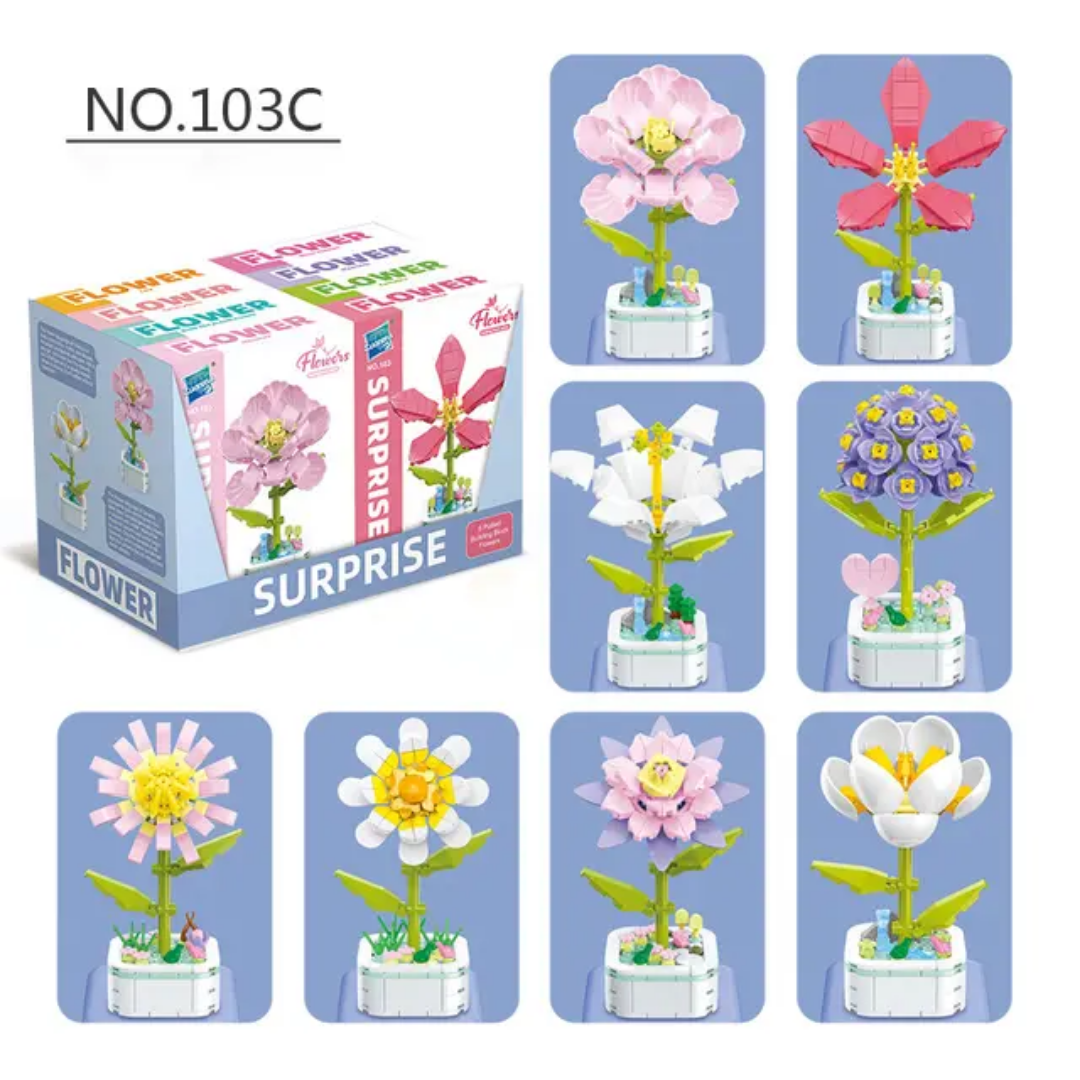 Flower Bricks building blocks - Cryptic Crate