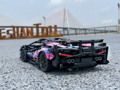Cyberpunk Lamborghini Building blocks set - 1280 pcs