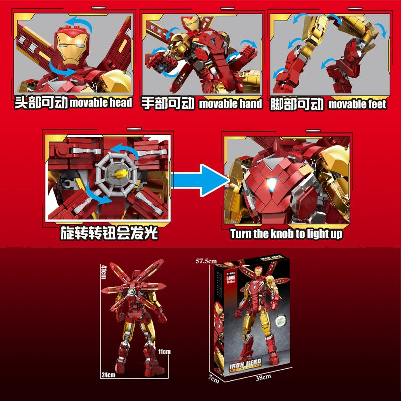 Iron man mechanical building block set - 1339pcs