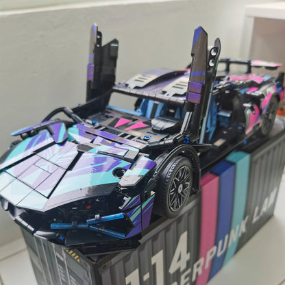 Cyberpunk Lamborghini Building blocks set - 1280 pcs