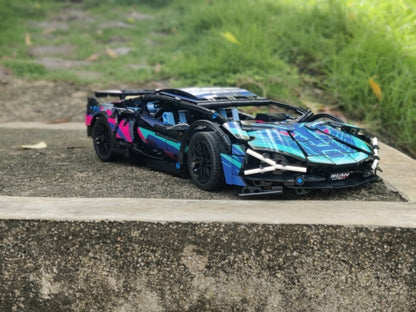 Cyberpunk Lamborghini Building blocks set - 1280 pcs