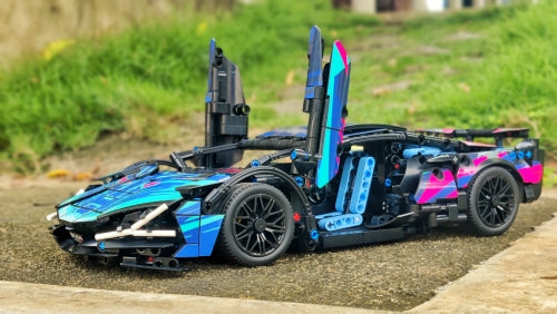 Cyberpunk Lamborghini Building blocks set - 1280 pcs