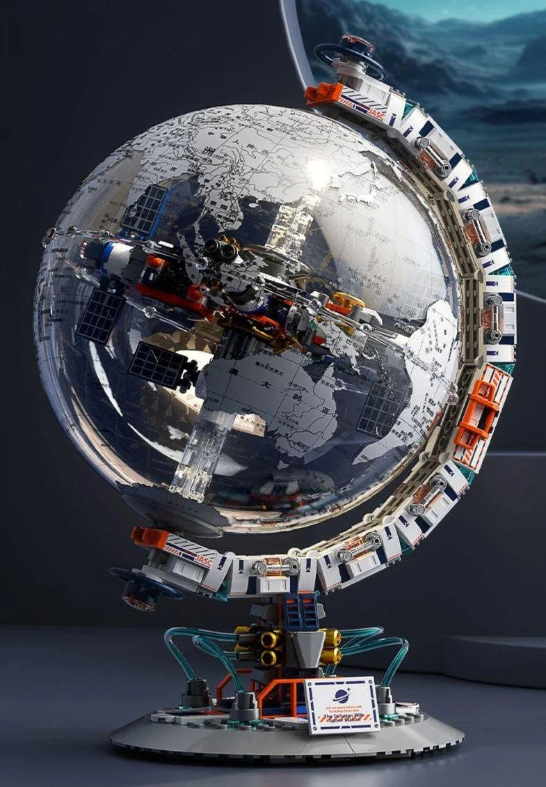 Jaki CK003 Interactive Globe Space Station Building Set (Battery Operated) - 657 pieces