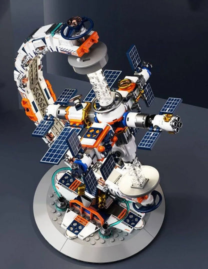 Jaki CK003 Interactive Globe Space Station Building Set (Battery Operated) - 657 pieces