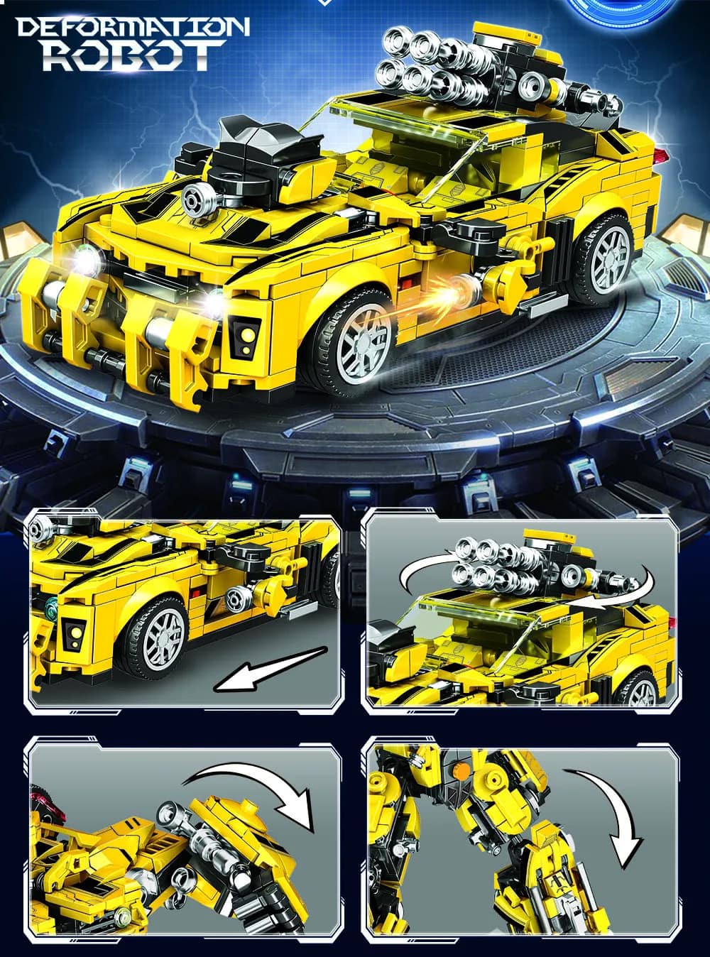 Bumble Bee Deformation Robot 2 in One - 792 pcs