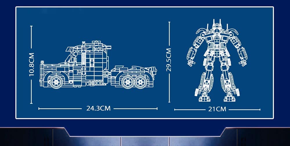 Optimus prime Deformation Robot 2 in One - 813 pcs