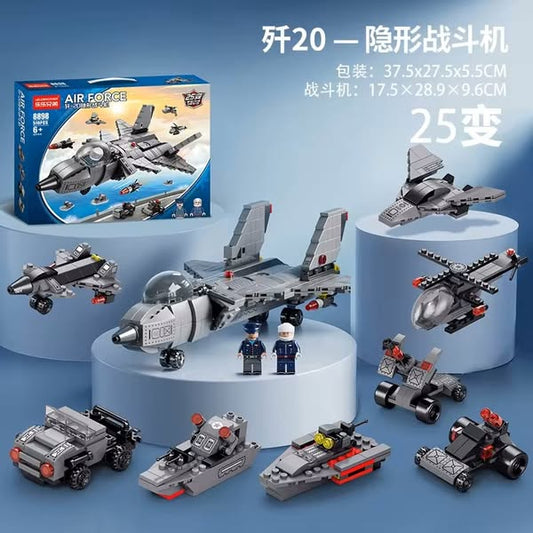 Military J-20 Fighter Building Block