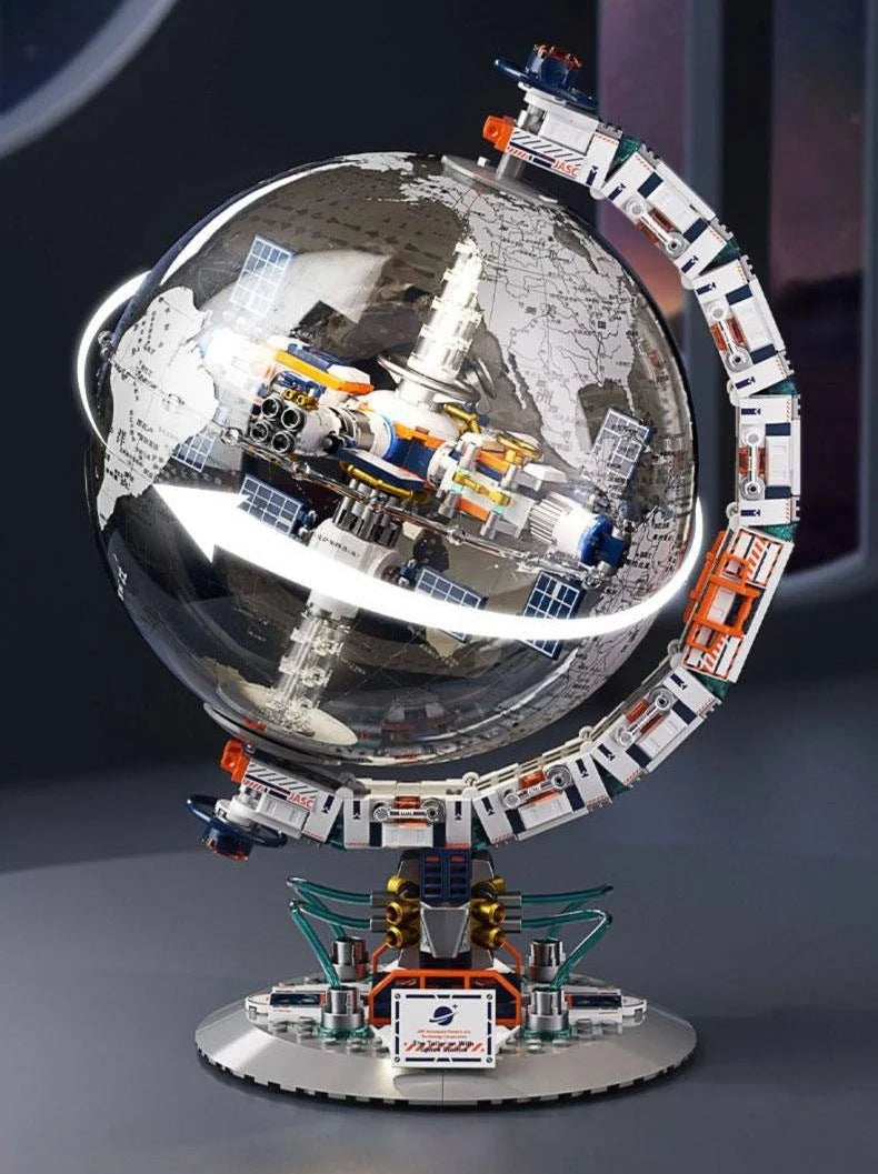 Jaki CK003 Interactive Globe Space Station Building Set (Battery Operated) - 657 pieces