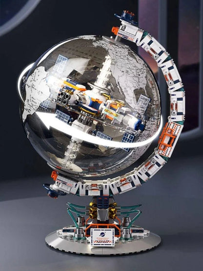 Jaki CK003 Interactive Globe Space Station Building Set (Battery Operated) - 657 pieces