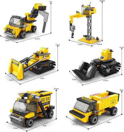 City Build Construction Building Block (6 in one) - 535 pcs