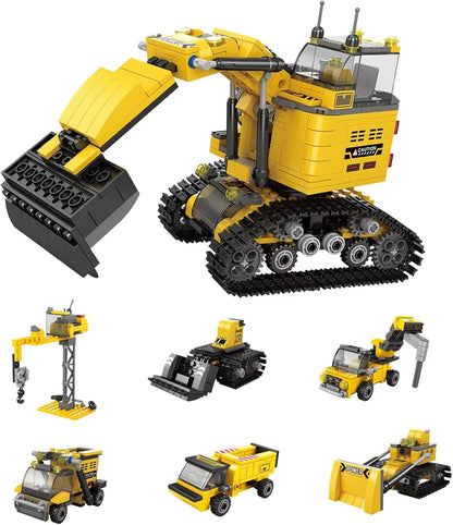 City Build Construction Building Block (6 in one) - 535 pcs