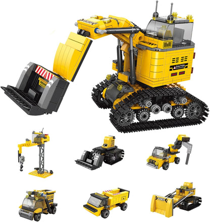 City Build Construction Building Block (6 in one) - 535 pcs