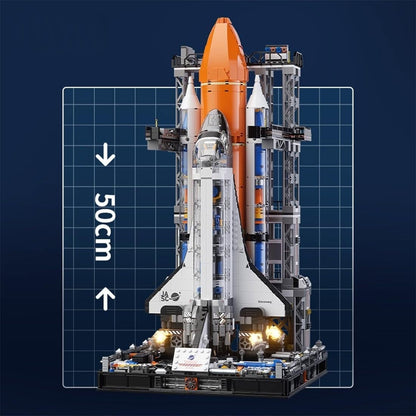 JAKI Super Space Shuttle Model Building Block Set with Launch Pad (2,200 Pieces)