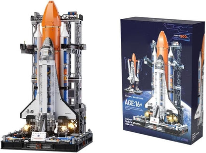 JAKI Super Space Shuttle Model Building Block Set with Launch Pad (2,200 Pieces)