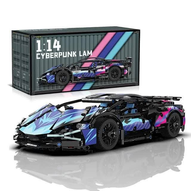 Cyberpunk Lamborghini Building blocks set - 1280 pcs