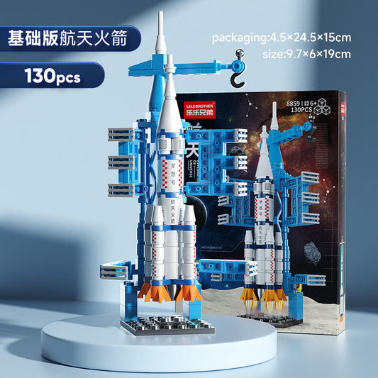 Space rocket (Blue) - 130 Pcs