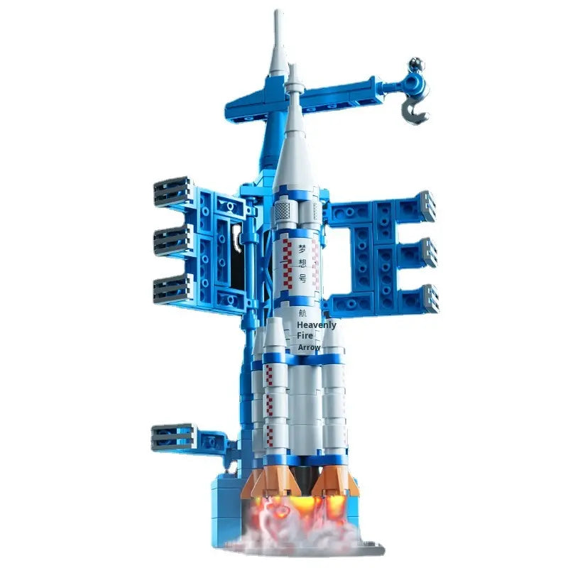 Space rocket (Blue) - 130 Pcs