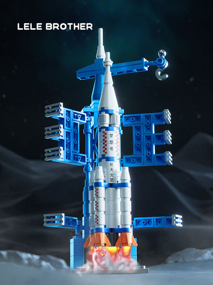 Space rocket (Blue) - 130 Pcs