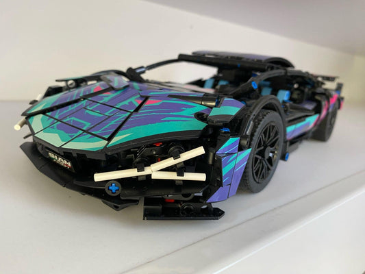 Cyberpunk Lamborghini Building blocks set - 1280 pcs