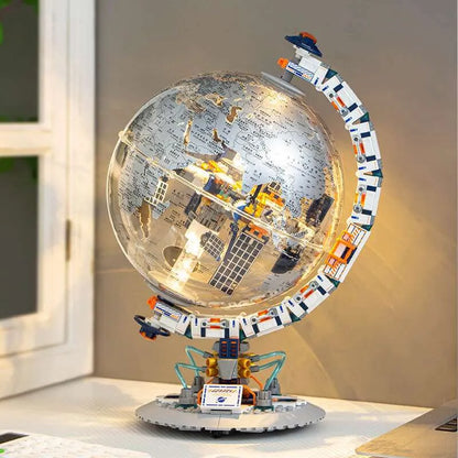 Jaki CK003 Interactive Globe Space Station Building Set (Battery Operated) - 657 pieces