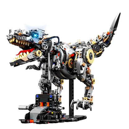 MJI 13087 Mechanical Dinosaur Building Blocks Set (including motor and light) -  1268 pcs