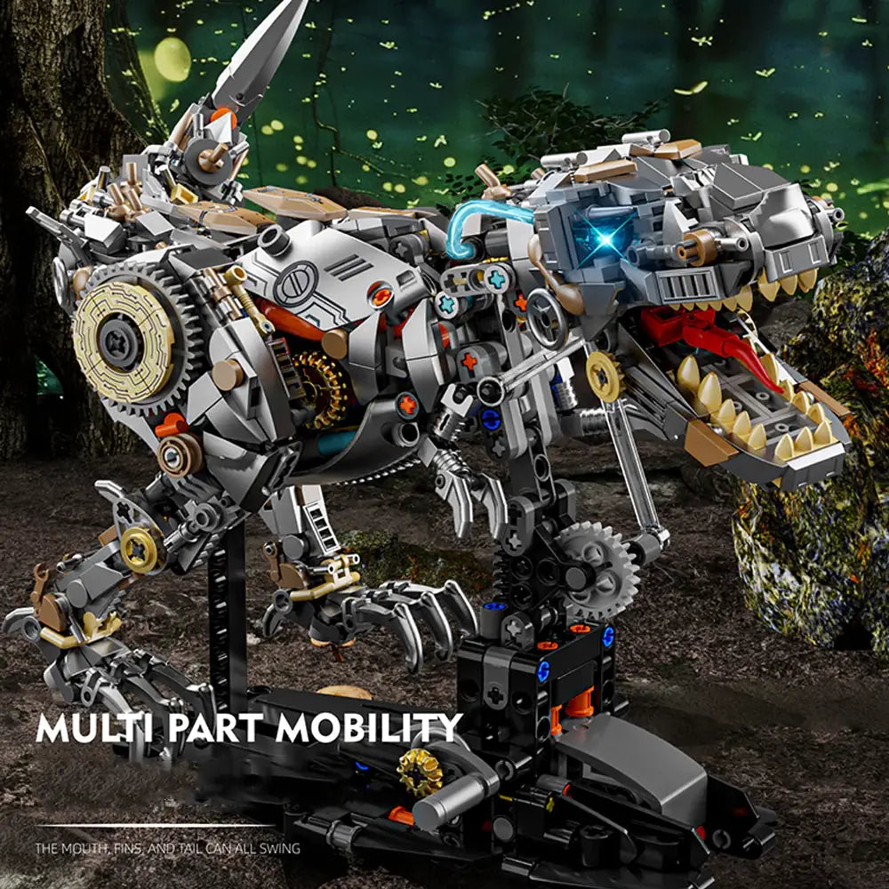 MJI 13087 Mechanical Dinosaur Building Blocks Set (including motor and light) -  1268 pcs