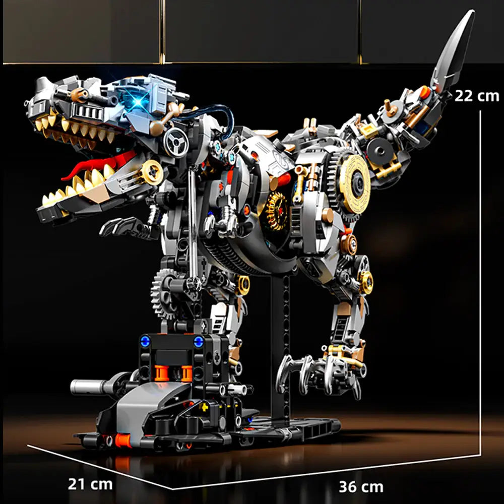 MJI 13087 Mechanical Dinosaur Building Blocks Set (including motor and light) -  1268 pcs