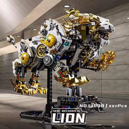 MJI 13090 Mechanical Lion Building Blocks Set (including motor and light) -  1073 pcs