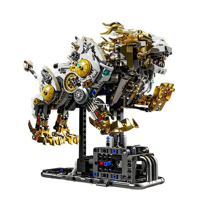 MJI 13090 Mechanical Lion Building Blocks Set (including motor and light) -  1073 pcs