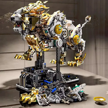 MJI 13090 Mechanical Lion Building Blocks Set (including motor and light) -  1073 pcs