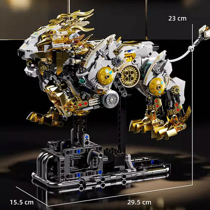 MJI 13090 Mechanical Lion Building Blocks Set (including motor and light) -  1073 pcs