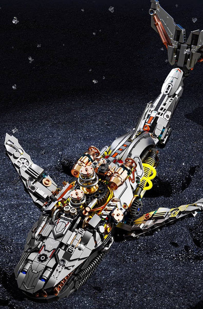 MJI 13059 Mechanical Whale Building Blocks Set (including motor) -  1388 pcs