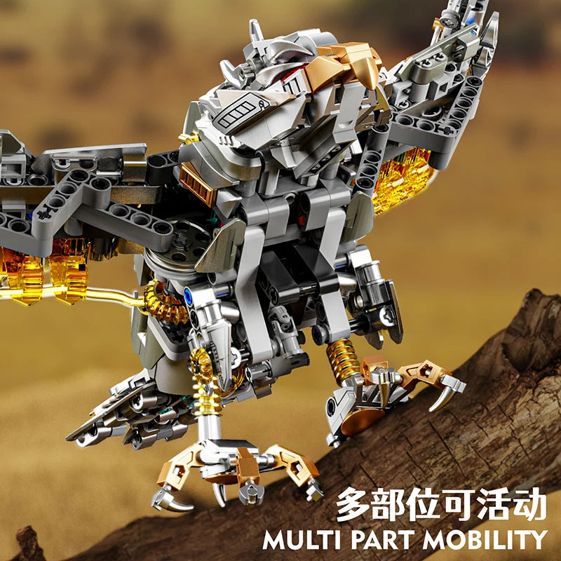MJI 13059 Mechanical Hawk Building Blocks Set (including motor) -  1168 pcs
