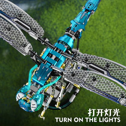 MJI 13086 Mechanical Dragonfly Building Blocks Set (including motor) -  866 pcs