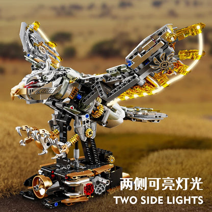 MJI 13059 Mechanical Hawk Building Blocks Set (including motor) -  1168 pcs