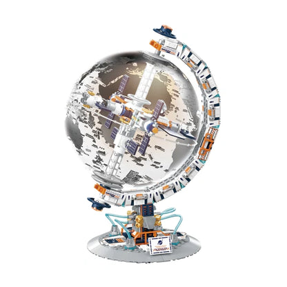 Jaki CK003 Interactive Globe Space Station Building Set (Battery Operated) - 657 pieces