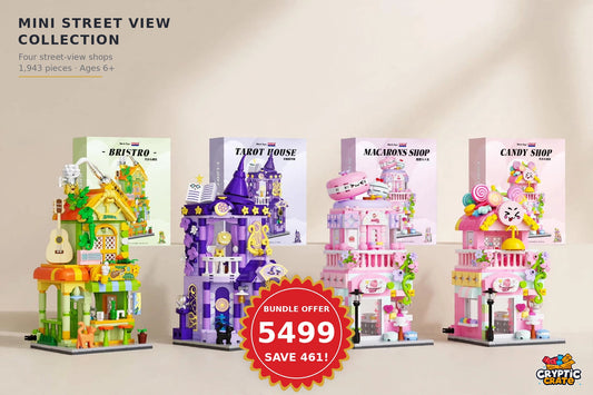 Mini Street View Collection – 4 Shops Bundle (1,943 pcs)