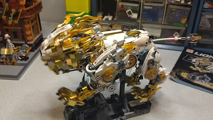 MJI 13090 Mechanical Lion Building Blocks Set (including motor and light) -  1073 pcs