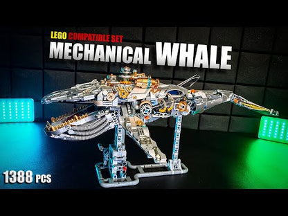 MJI 13059 Mechanical Whale Building Blocks Set (including motor) -  1388 pcs