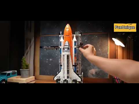JAKI Super Space Shuttle Model with Launch Pad – 2,200 Pieces