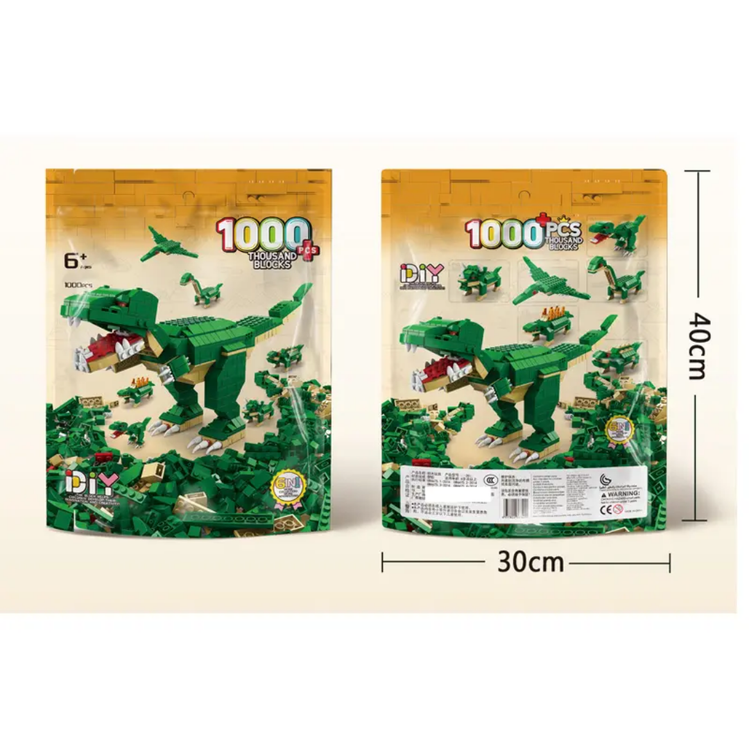 Dinosaurs building blocks (6 in One) - 1000pcs
