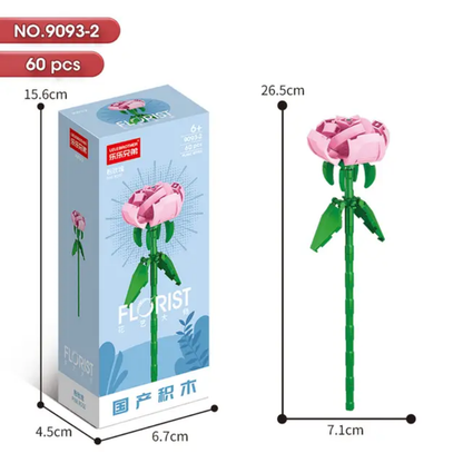 Florist 8856 Flowers Building Blocks Set – Bloom Symphony Series Collection